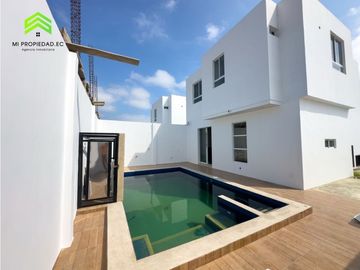 CASAS INDEPENDIENTES CON PISCINA EN VENTA SECTOR SUR DE MANTA