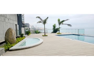 En venta departamento de lujo edificio Skorpios Manta Ecuador.