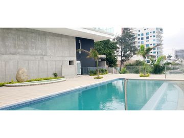 En venta departamento de lujo edificio Skorpios Manta Ecuador.