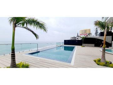 En venta departamento de lujo edificio Skorpios Manta Ecuador.
