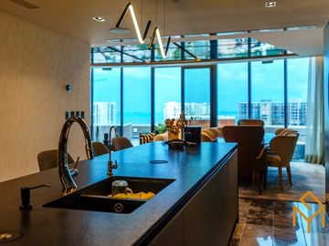 Departamento PH en Shark Tower Puerto Cancun Mexico (Recorrido Virtual)