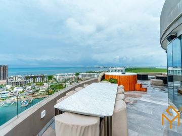 Departamento PH en Shark Tower Puerto Cancun Mexico (Recorrido Virtual)