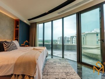 Departamento PH en Shark Tower Puerto Cancun Mexico (Recorrido Virtual)