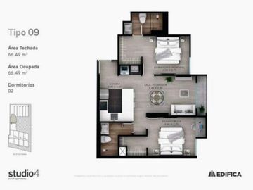 ENTA DE DEPARTAMENTO 2 DORMITORIOS EN ESTUDIO 4 BARRANCO VISTA AL MAR IDEAL PARA INVERSIÓN (AIRBNB)