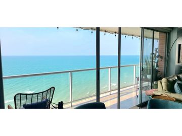Venta departamento de lujo frente al mar en edificio Ibiza en Manta.