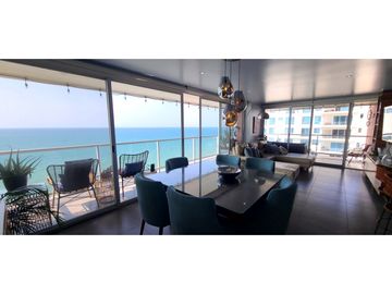 Venta departamento de lujo frente al mar en edificio Ibiza en Manta.