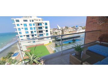Venta departamento de lujo frente al mar en edificio Ibiza en Manta.