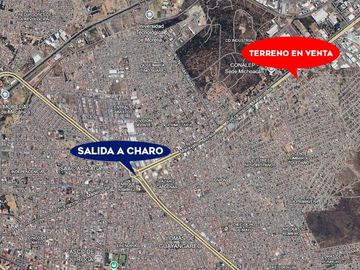 TERRENO EN VENTA EN MORELIA, EJIDAL ISAAC ARRIAGA (SALIDA A CHARO).