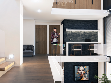 VENTA DE CASA EN ESQUINA FRENTE  A ÁREA VERDE , ZONA LOMAS DE ANGELÓPOLIS
