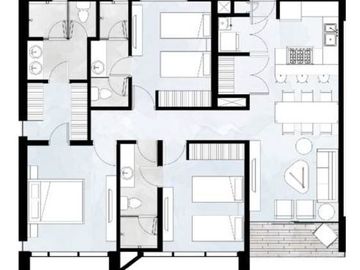 VENTA DE DEPARTAMENTO EN VALLE PONIENTE SANTA CATARINA.