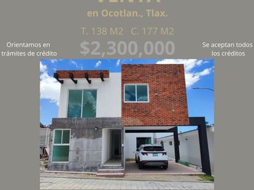 casa en venta en Fraccionamiento El Mirador, Ocotlán, Tlaxcala..
