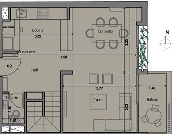 APTO BLANQUEO Venta/Financiacion Departamento Duplex Dos Dormitorios Centro Rio