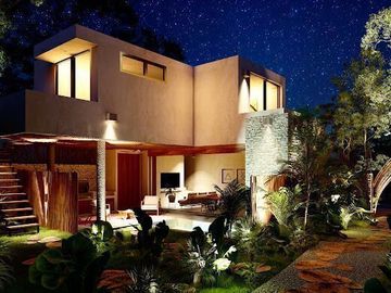 PRECIOSAS CASAS EN COTO EN TULUM CON O SIN MUEBLES TU ESCOGES.