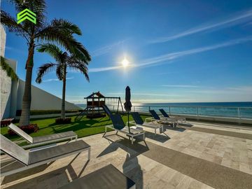 EN VENTA DEPARTAMENTO EN PRIMERA LNEA AL MAR - EDIFICIO IBIZA, MANTA
