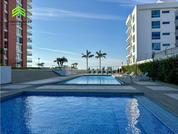 EN VENTA DEPARTAMENTO EN PRIMERA LNEA AL MAR - EDIFICIO IBIZA, MANTA