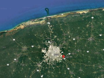 TERRENO EN VENTA EN MÉRIDA YUCATÁN EN TEYA KANASÍN A UN LADO DEL TREN MAYA