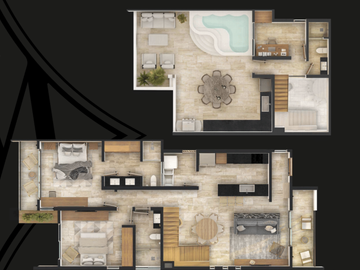 Maimará: Penthouse en Temozón Norte con Casa Club!!