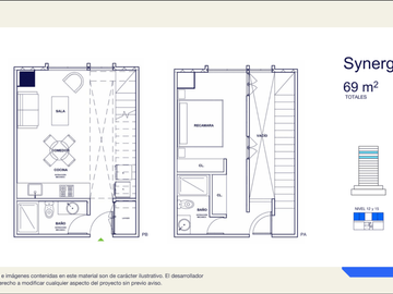 Departamento en venta Torre Aunna Modelo Sinergy