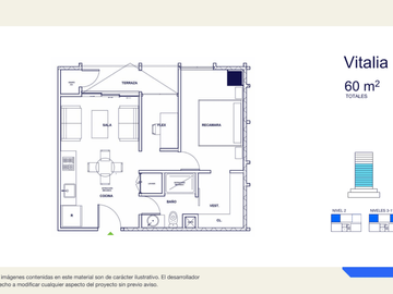 Departamento en venta Torre Aunna Modelo Vitalia