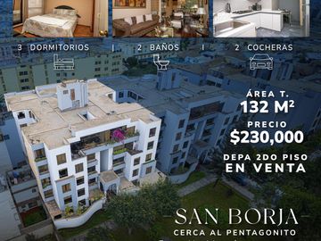 Departamento en San Borja | Zona Residencial, cerca al Pentagonito | VENTA