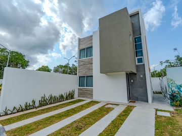 CASA VENTA VILLAS BONANZA EQUIPADA, AMUEBLADA LLAVE EN MANO PLAYA DEL CARMEN
