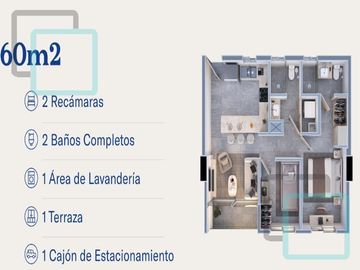 DEPARTAMENTO EN VENTA PEDREGAL DE LA HUASTECA ZONA SANTA CATARINA