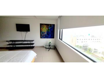 En venta departamento amoblado con vista al mar edf. Poseidón en Manta