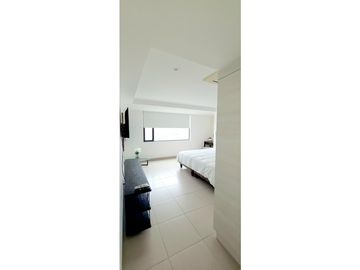 En venta departamento amoblado con vista al mar edf. Poseidón en Manta