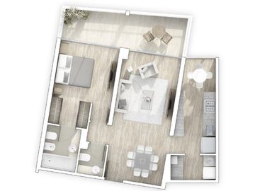 Departamento 1 dormitorio en venta - Alberdi, Rosario