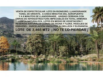 venta lote parcelación llanogrande Rionegro aeropuerto tablazo luxury
