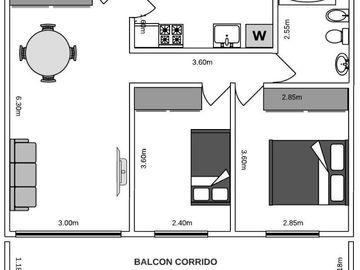 VENTA - 3 AMBIENTES CON BALCÓN - COCHERA - CABALLITO