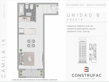 MARTIN CORONADO  VENTA EN POZO EDIFICIO CAMILA IX