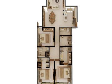 DEPARTAMENTO EN PREVENTA EN EL NORTE DE MÉRIDA SOBRE AVENIDA EN SANTA GERTRUDIS
