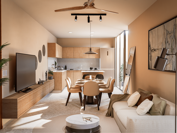DEPARTAMENTO EN PREVENTA EN EL NORTE DE MÉRIDA EN SANTA GERTRUDIS COPÓ