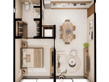 DEPARTAMENTO EN PREVENTA EN EL NORTE DE MÉRIDA EN SANTA GERTRUDIS COPÓ