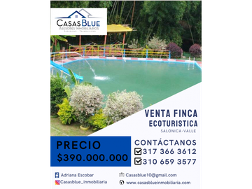 SE VENDE FINCA ECOTURSTICA EN SALÓNICA.