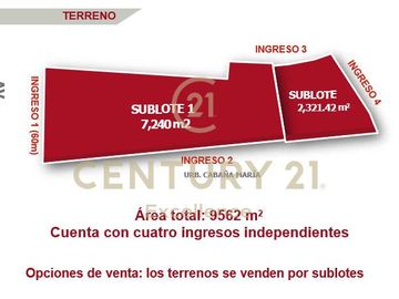 UBICACIÓN ÚNICA! TERRENO EN VENTA COMERCIAL O RESIDENCIAL