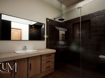 Residencias de 1 planta con alberca, en privada Ukum al norte de Merida, Yucatan