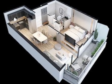 Departamento 2 AMBIENTES VENTA CABALLITO