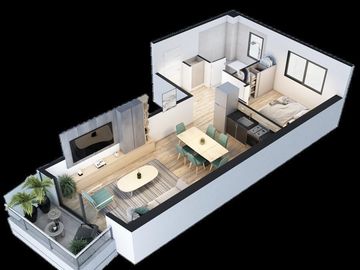 Departamento 2 AMBIENTES VENTA CABALLITO