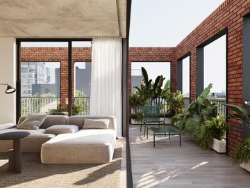 Monoambiente con terraza en venta en Palermo Hollywood