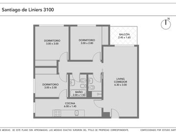 Venta departamento de 4 ambientes con balcón en Ciudadela - VISTA ABIERTA