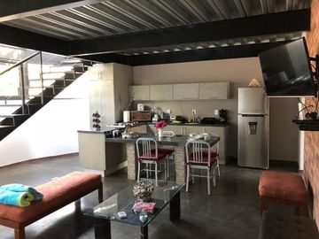 Loft amueblado • 1 Rec • 1 Bañ • Alberca Roof Garden Privado Estac. 2 autos. SP
