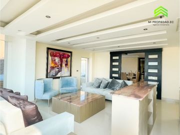 CASA CON PISCINA FRENTE AL MAR EN URBANIZACIÓN MARINA BLUE - MANTA