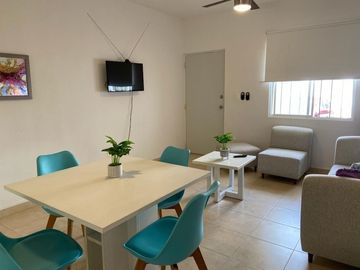 Venta de departamento en planta baja, privada Real Ibiza Plus, Playa del Carmen