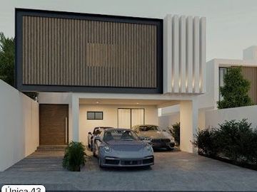 CASA DE 5 RECÁMARAS CON RECÁMARA EN PLANTA BAJA, DENTRO DE COTO NORTE DE MÉRIDA,