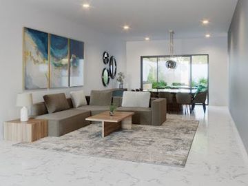 CASA DE 5 RECÁMARAS CON RECÁMARA EN PLANTA BAJA, DENTRO DE COTO NORTE DE MÉRIDA,