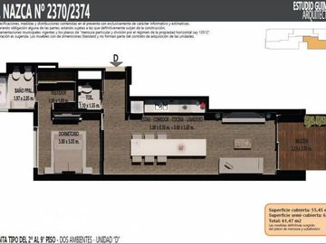 Unidades de 1 1/2 y 2 ambientes aptos profesionales