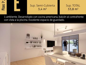 Mono Ambiente, Amenities, Seguridad. Semi Torre, Velboc Palermo.