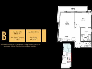 Mono Ambiente, Amenities, Seguridad. Semi Torre, Velboc Palermo.